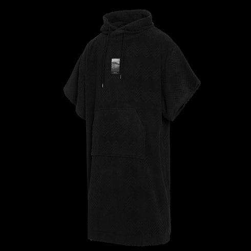 Poncho Jacquard - Schwarz
